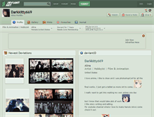 Tablet Screenshot of darkkitty669.deviantart.com