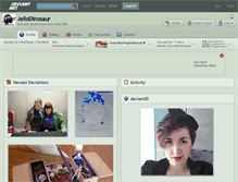 Tablet Screenshot of jellodinosaur.deviantart.com