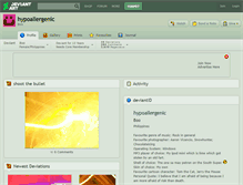 Tablet Screenshot of hypoallergenic.deviantart.com