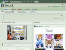 Tablet Screenshot of caterfree10.deviantart.com