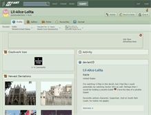 Tablet Screenshot of lil-alice-lolita.deviantart.com