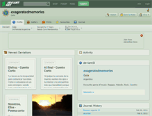 Tablet Screenshot of exageratedmemories.deviantart.com