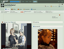 Tablet Screenshot of kourinthellama.deviantart.com