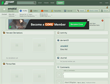 Tablet Screenshot of emokid.deviantart.com