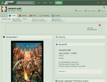 Tablet Screenshot of nanami-yuki.deviantart.com