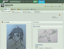 Tablet Screenshot of angelzombie.deviantart.com