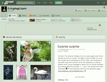 Tablet Screenshot of evlingmagicspark.deviantart.com