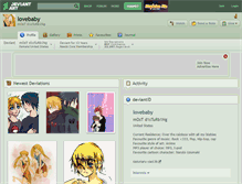 Tablet Screenshot of lovebaby.deviantart.com