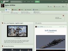 Tablet Screenshot of davis--237834.deviantart.com