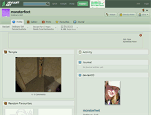 Tablet Screenshot of monsterfeet.deviantart.com