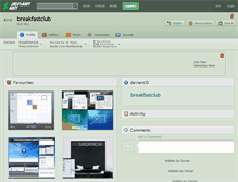Tablet Screenshot of breakfastclub.deviantart.com