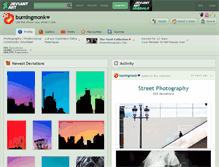 Tablet Screenshot of burningmonk.deviantart.com
