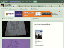 Tablet Screenshot of erica-k3t.deviantart.com