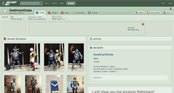 Desktop Screenshot of deathmarkdrake.deviantart.com