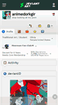Mobile Screenshot of animedorkgir.deviantart.com