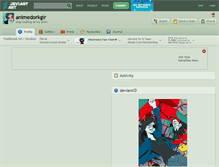Tablet Screenshot of animedorkgir.deviantart.com