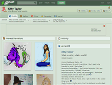 Tablet Screenshot of kitty-taylor.deviantart.com