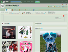 Tablet Screenshot of devilswatchoverus.deviantart.com