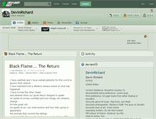 Tablet Screenshot of devinrichard.deviantart.com