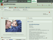 Tablet Screenshot of morbidrealitydesigns.deviantart.com