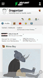 Mobile Screenshot of dragonizer.deviantart.com
