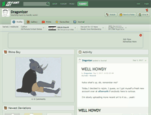 Tablet Screenshot of dragonizer.deviantart.com