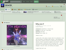 Tablet Screenshot of cahnartist.deviantart.com