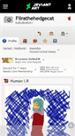Mobile Screenshot of flirathehedgecat.deviantart.com