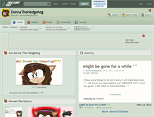 Tablet Screenshot of donnathehedgehog.deviantart.com