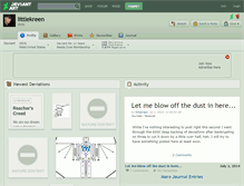 Tablet Screenshot of littlekreen.deviantart.com