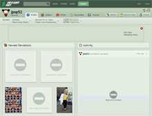 Tablet Screenshot of jpop52.deviantart.com