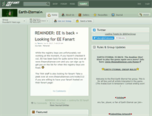 Tablet Screenshot of earth-eternal.deviantart.com