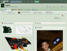 Tablet Screenshot of frogore.deviantart.com