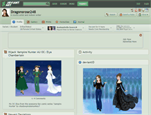 Tablet Screenshot of dragonsrose248.deviantart.com