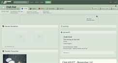 Desktop Screenshot of chalk-dust.deviantart.com