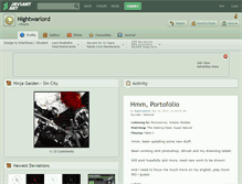 Tablet Screenshot of nightwarlord.deviantart.com