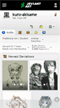 Mobile Screenshot of kuro-akisame.deviantart.com
