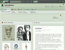 Tablet Screenshot of kuro-akisame.deviantart.com