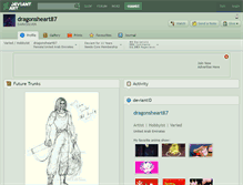 Tablet Screenshot of dragonsheart87.deviantart.com