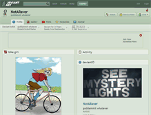 Tablet Screenshot of notaraver.deviantart.com