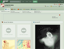 Tablet Screenshot of lesserarcana.deviantart.com