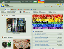 Tablet Screenshot of heidi.deviantart.com