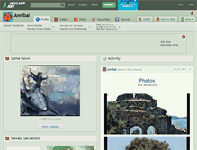 Tablet Screenshot of annibal.deviantart.com