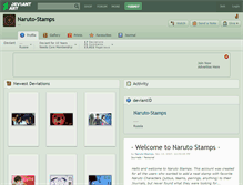 Tablet Screenshot of naruto-stamps.deviantart.com