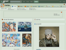 Tablet Screenshot of manipu.deviantart.com