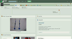 Desktop Screenshot of demonhair.deviantart.com