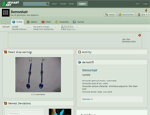 Tablet Screenshot of demonhair.deviantart.com