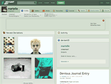 Tablet Screenshot of martelle.deviantart.com