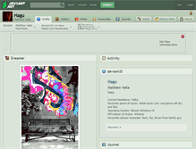 Tablet Screenshot of hagu.deviantart.com