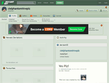 Tablet Screenshot of cielphantomhiveplz.deviantart.com